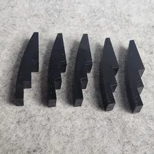 LEGO 61678 Slope Curved 4 x 1 Black  x5 Genuine