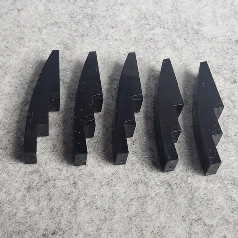 LEGO 61678 Slope Curved 4 x 1 Black  x5 Genuine