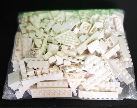 LEGO By The Pound White Bricks 12.9 oz Bag