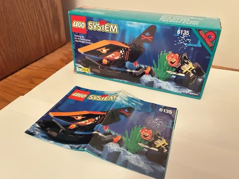 LEGO VINTAGE 6135 Aquasharks Aquazone Spy Shark BOX and Instructions Only
