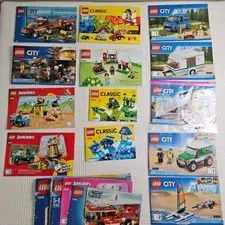 Lego Mixed Instruction Manuals Only Lot City Juniors Classic