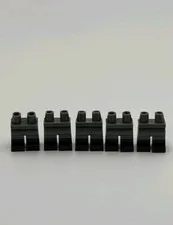 Lego 5 New Dark Gray Grey Minifigure Pants Legs w/ Black Boots Pattern Piece NEW
