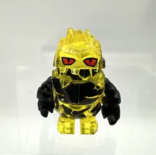 Lego Power Miners Translucent Yellow Minifigure: Rock Monster- Combustix (pm023)
