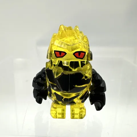 Lego Power Miners Translucent Yellow Minifigure: Rock Monster- Combustix (pm023)
