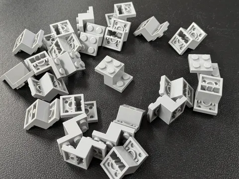 Lego x25 New Light Bluish Gray Bracket 3 x 2 x 1 1/3  # 73562