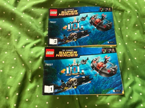 Lego 76027 Batman manual instructions book 1 & 2 good condition
