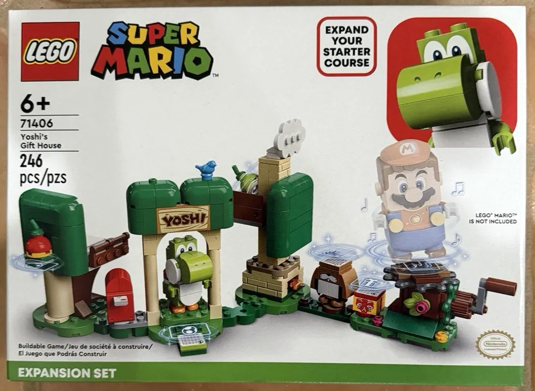 New LEGO Super Mario: Yoshi's Gift House Expansion Set (71406) Retired
