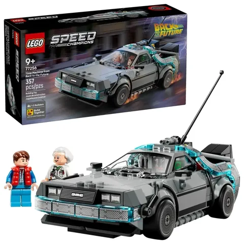 LEGO 77256 Speed Champions Back to the Future Time Machine DeLorean IN HAND