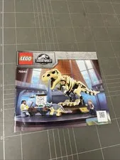 VINTAGE TOY LEGO MANUAL INSTRUCTIONS BOOKLET ART JURASSIC WOTLD 76940