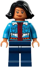 Sammy Gutierrez - Medium Blue Jacket over Dark Red Shirt, Dark Blue - Used LEGO