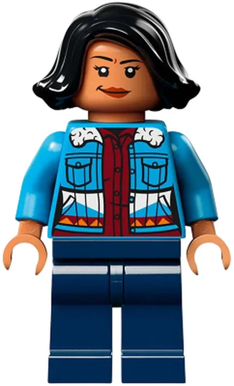 Sammy Gutierrez - Medium Blue Jacket over Dark Red Shirt, Dark Blue - Used LEGO