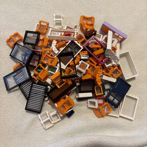 Lego Windows & Doors Lot Multiple Colors Sizes 