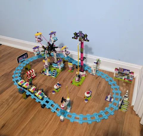 LEGO Friends 41130 Amusement Park Roller Coaster Complete Set 1124pcs