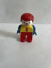 Lego Duplo Figure Vintage Clown Mini Miniature Toy Figurine Circus People Man 