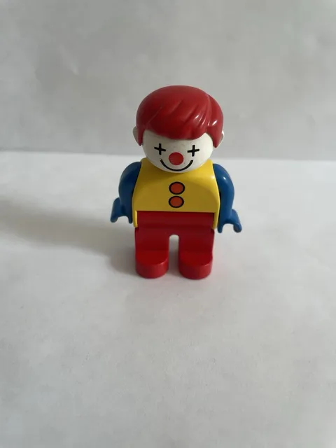 Lego Duplo Figure Vintage Clown Mini Miniature Toy Figurine Circus People Man 