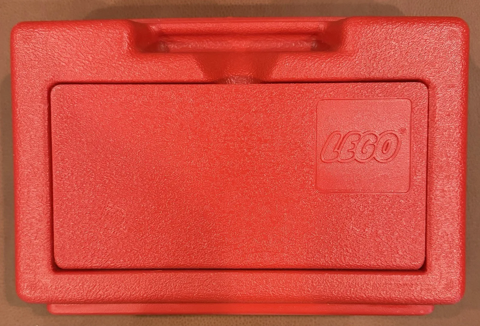 Vintage LEGO Red Plastic Storage Case Box Enfield CT USA Interlego A/S