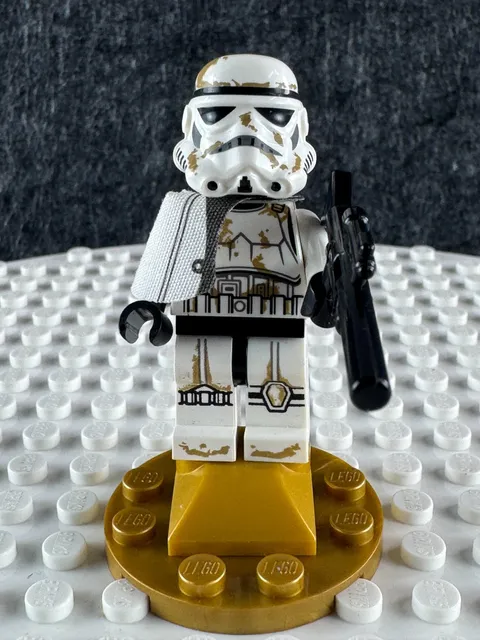 LEGO Star Wars Sandtrooper SW0383 White Pauldron Blaster Retired MInifigure