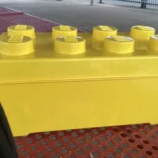Lego BIG BOX Classic Yellow Storage Bin / Tote (14" x 7" x 10")