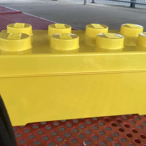 Lego BIG BOX Classic Yellow Storage Bin / Tote (14" x 7" x 10")