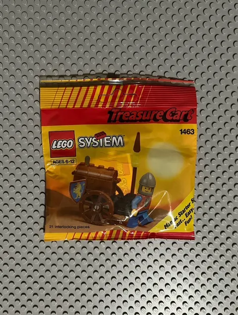 Lego Castle Crusaders Treasure Cart Polybag Set 1463 Factory Sealed From 1992 !!