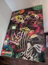 Vintage (1997) LEGO Space - Large UFO Themed Poster - Very Rare!