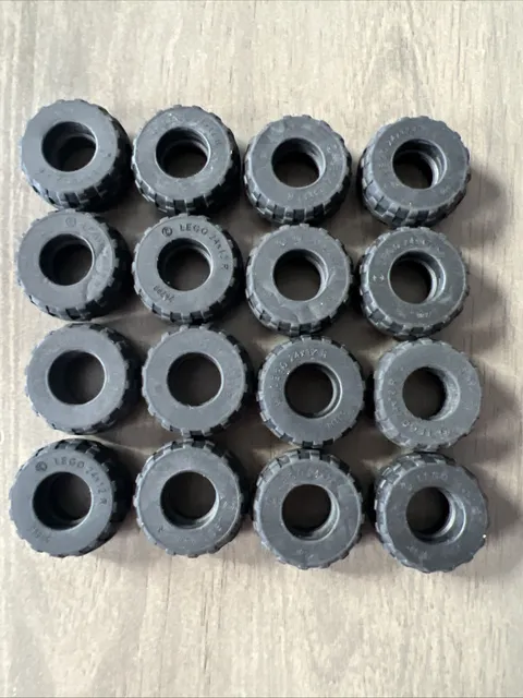 LEGO 56890 Black Tire 24 x 12 R Balloon - 16 Pieces
