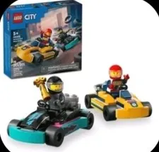 LEGO City Go Karts & Race Driver Figures 99 Pieces 60400 New FreeS&H 