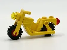 LEGO Yellow Motorcycle Town with Red Wheels with Black Tires inv.572