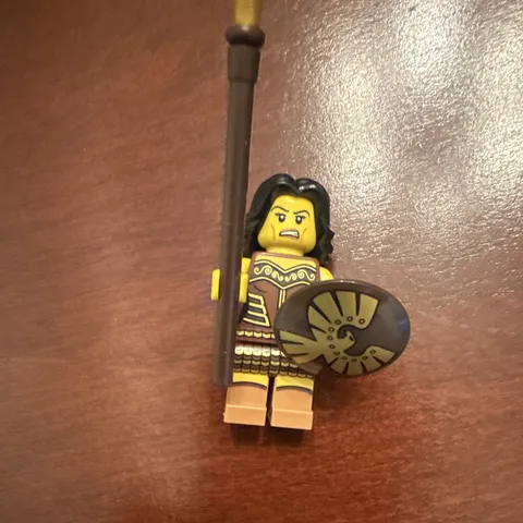 LEGO Warrior Woman Minifigure w/ Spear & Shield, Plastic, Age 5+