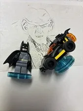 EE LEGO Movie Dimensions Batman Batmobile Minifigure & Bases From Starter Pack