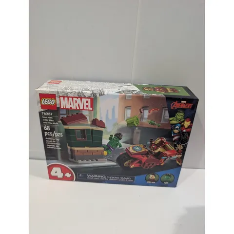 LEGO Marvel Iron Man with Bike and The Hulk 76287 Avengers Building Set New