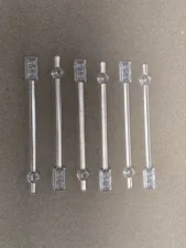 Lot Of 6 Lego 42445 Bar 12L with 1 x 2 Plate Solid Studs and 1 x 1 Round Plate 