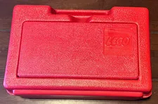 Vintage LEGO Red Plastic STORAGE BOX Carrying Case Only 11x8