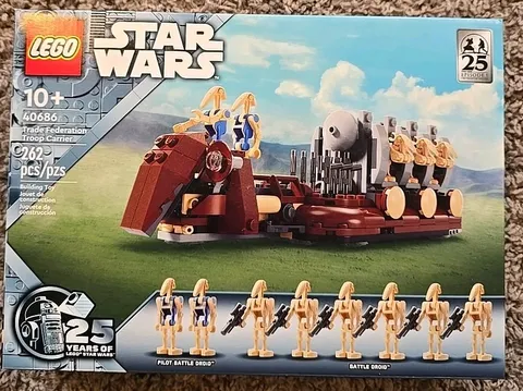 NEW! SEALED! LEGO STAR WARS Trade Federation Troop Carrier 25 YEARS BATTLE DROID