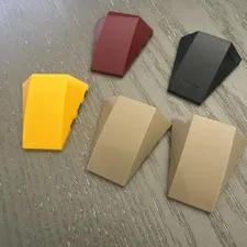 LEGO Wedge 4 x 4 Triple Curved without Studs (47753) 5 Pieces Assorted Colors
