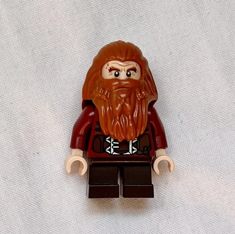 LEGO Gloin the Dwarf Minifigure, lor055, Dark Orange Hair 