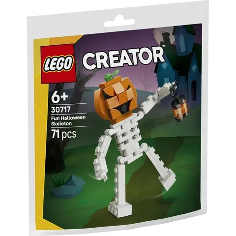 LEGO Creator Poly (Paper) Bag 30717: Fun Halloween Skeleton (New, Sealed)