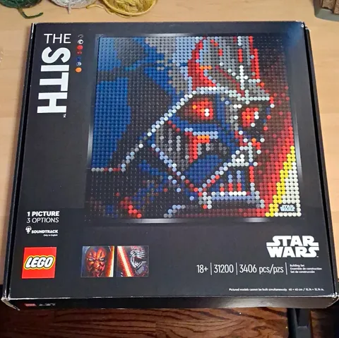 LEGO Art Star Wars The Sith 31200 3406 pcs Age 18+ Box Set Soundtrack 2020
