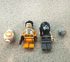 LEGO Star Wars Griff Halloran sw1018, BB-8 sw0661, and Poe Dameron Authentic