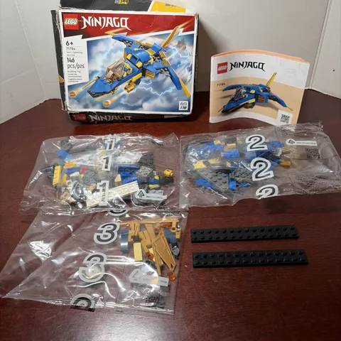 LEGO NINJAGO: Jay's Lightning Jet Evo (71784) NEW Open Damage Box