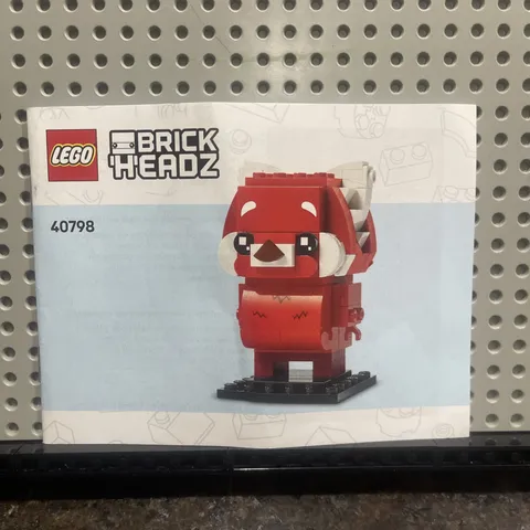 Lego BrickHeadz Meilin (40798) Instruction Manual Book ONLY Turning Red No Pcs
