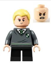 LEGO Harry Potter Draco Malfoy Slytherin Sweater Short Legs Minifigure