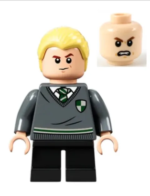 LEGO Harry Potter Draco Malfoy Slytherin Sweater Short Legs Minifigure