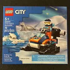 Retired LEGO City 60376 Arctic Explorer Snowmobile 70 pcs New & Sealed in Box