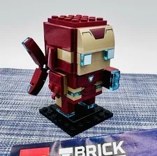Lego 41604 Iron Man MK50 BrickHeadz Marvel Avengers Complete w/Manual No Box