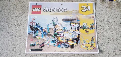 LEGO 31084 Pirate Roller Coaster Set 99.9% Complete + All 5 Figs !