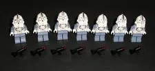 LEGO Star Wars CLONE TROOPER V-WING PILOT Phase 2 Lot of 7 Minifigures 7259 6205