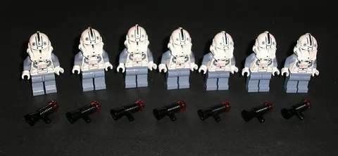 LEGO Star Wars CLONE TROOPER V-WING PILOT Phase 2 Lot of 7 Minifigures 7259 6205