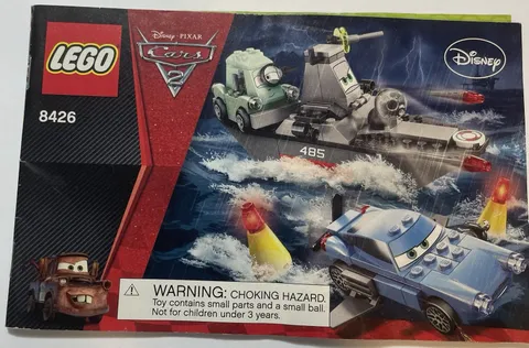 LEGO® CARS Escape At Sea 2011 Instruction Manual 8426