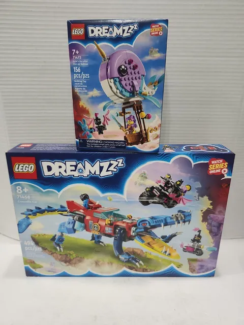 Lego Dreamzzz Lot Crocodile Car 71458 Izzies Narwhal Hot Air Balloon 71472 Toy